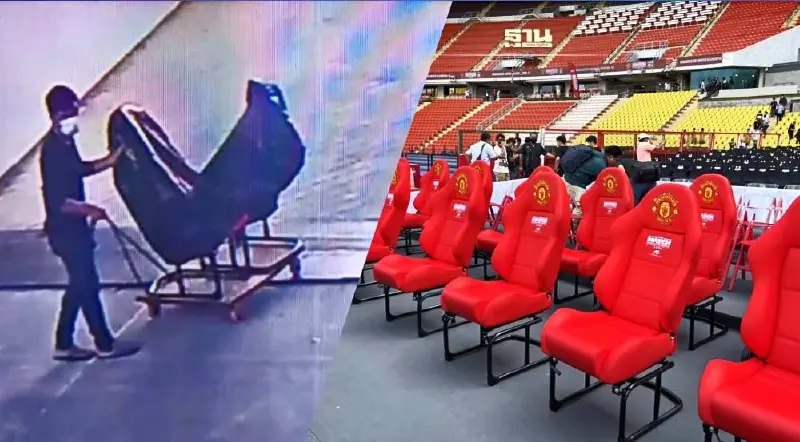 ตร.จับได้แล้ว หัวขโมยฉกเก้าอี้นักเตะ“แมนยู-ลิเวอร์พูล”ในศึกแดงเดือด 