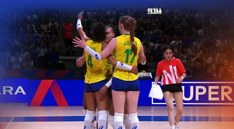 ผลวอลเลย์บอล ล่าสุด "บราซิล ชนะ ญี่ปุ่น" เข้ารอบรองชนะเลิศVNL2022 ทีมแรก ผลวอลเลย์บอล ล่าสุด "บราซิล ชนะ ญี่ปุ่น" เข้ารอบรองชนะเลิศVNL2022 ทีมแรก