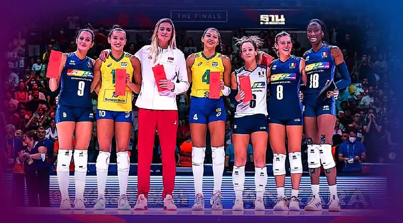 สรุป "เนชันส์ลีก VNL2022" วอลเลย์บอลหญิงคนไหนคว้ารางวัลอะไร ดูได้ที่นี่