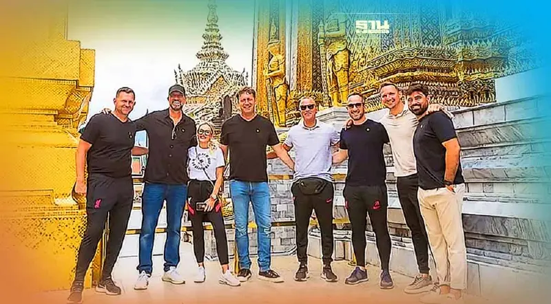 เปิดภาพ"ลิเวอร์พูล"เยือนวัดพระแก้ว ก่อนลุ้นศึกแดงเดือดในไทยวันนี้