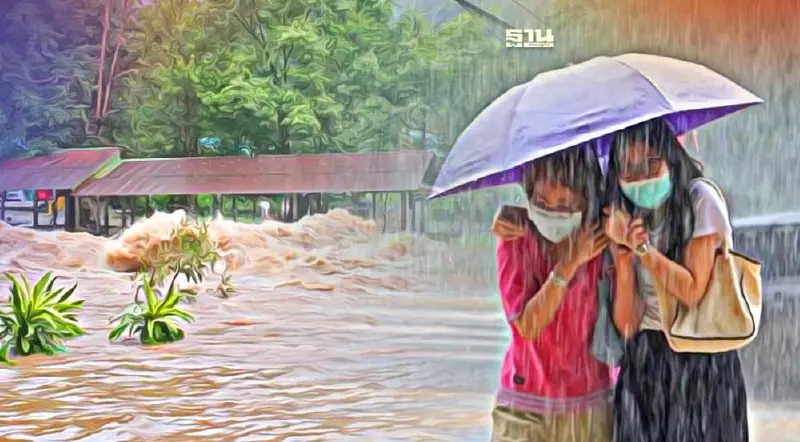 สภาพอากาศวันพรุ่งนี้ กรมอุตุฯ เตือน 70 จว.-กทม.ฝนตกหนัก ระวังน้ำท่วม