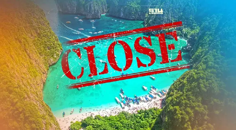 ประกาศปิดอ่าวมาหยา-อ่าวโล๊ะซะมะ เกาะพีพี ตั้งแต่ 1 ส.ค.65