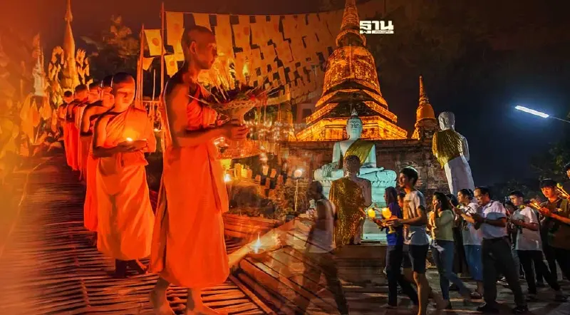 วันอาสาฬหบูชา 2565 ชวนเวียนเทียนออนไลน์-กิจกรรมวันเข้าพรรษา