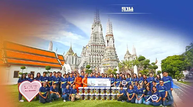 อั๊คโซ่ โนเบล ส่งต่อ Let’s Colour แต่งแต้มสีสันคืนชีวิต ให้โบราณสถานวัดอรุณ