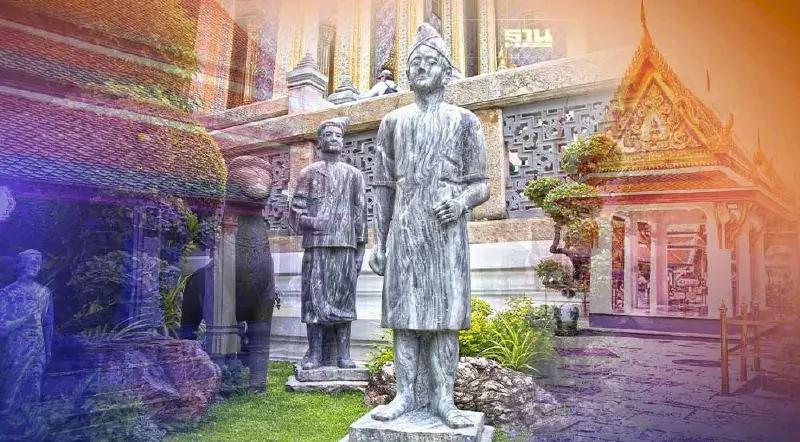 ภาพชุด "ตุ๊กตาหินโบราณ" ในวัดพระแก้ว ถูกพบระหว่างบูรณะพระบรมมหาราชวัง