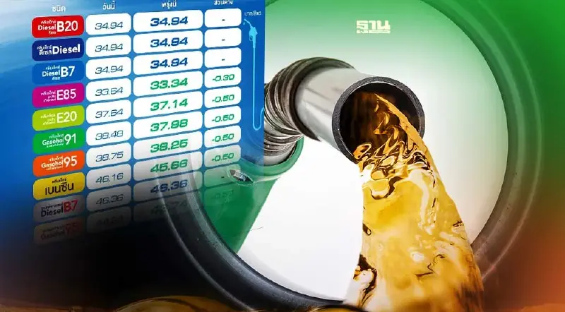 ราคาน้ำมันวันนี้2565 ล่าสุด 19 ก.ค. ปั๊ม ปตท. บางจาก เบนซิน-ดีเซลลิตรละกี่บาท