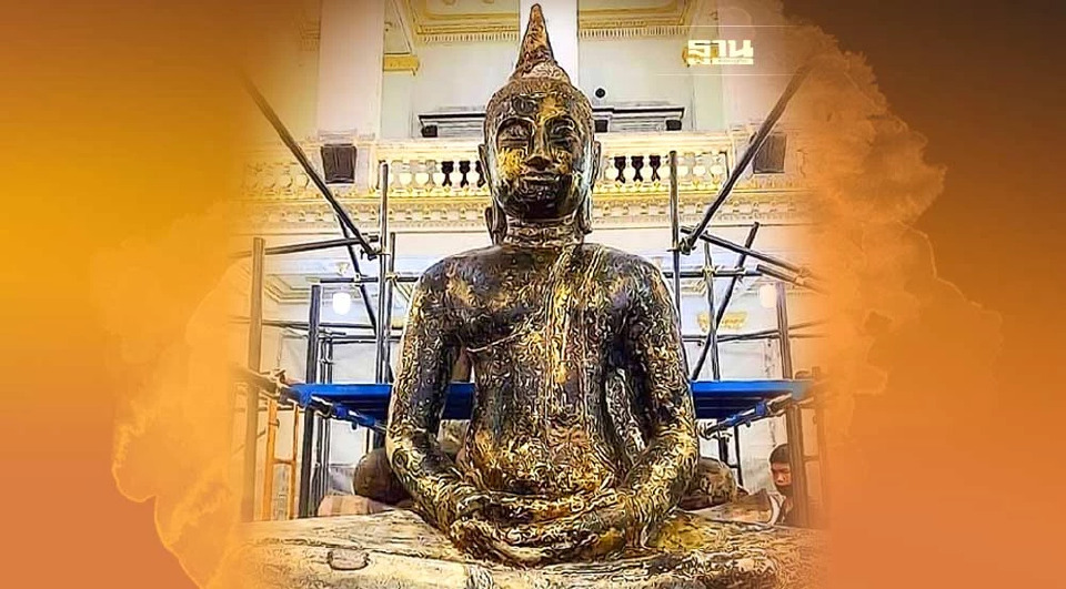 แห่แชร์ภาพ"หลวงพ่อโสธร" ถูกลอกทองออก เห็นเนื้อในองค์จริงครั้งแรกรอบ 34 ปี