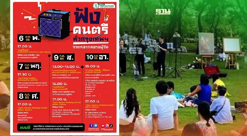 อัพเดท งานดนตรีในสวน กทม. 2565 เดือนกรกฎาคม มีที่ไหนบ้าง เช็คเลย