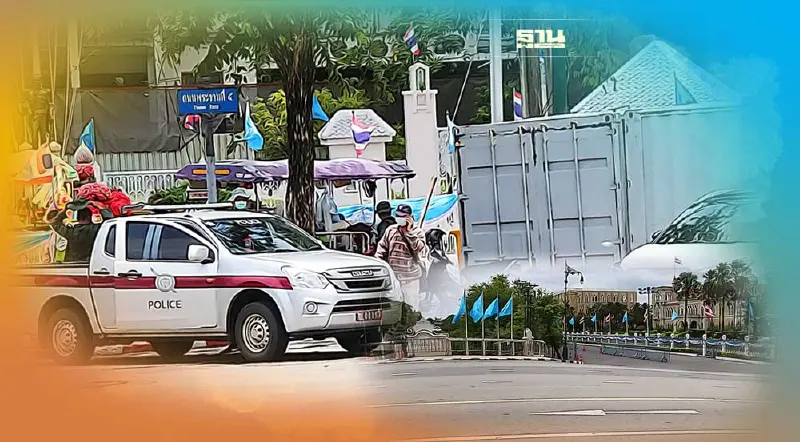 เปิดภาพ อารักขาเข้ม "ทำเนียบรัฐบาล" รับมือ3ม็อบ ขย่มเก้าอี้นายก8ปี