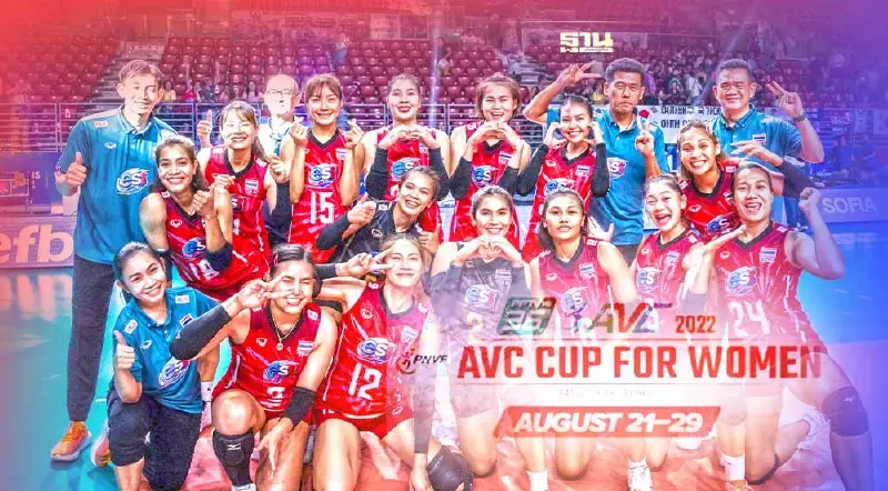 โปรแกรมถ่ายทอดสดวอลเลย์บอลหญิง วันนี้ 21 ส.ค. 65 AVC Cup 2022 วันแรก 