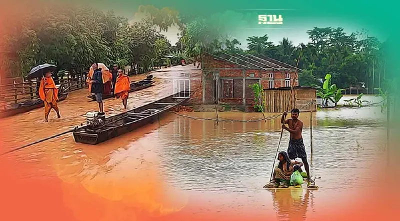 ฝนหนักถล่มเวียงจันทน์ น้ำท่วมฉับพลันหลายพื้นที่