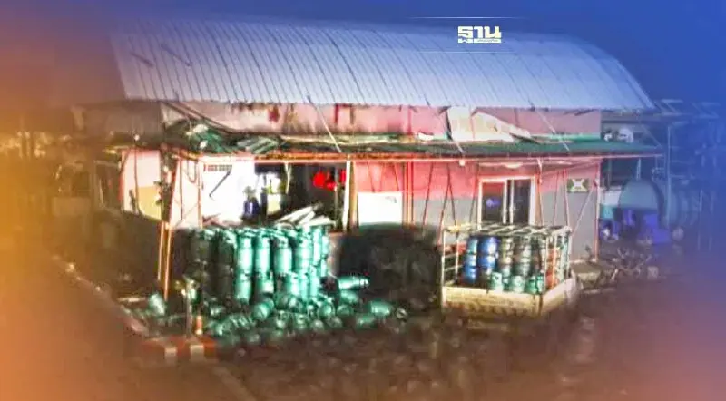 ระทึกกลางดึก!บึ้มสนั่นโรงงานก๊าซหุงต้ม สมุทรปราการ