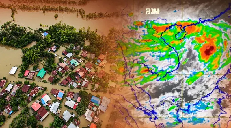 เตือน ประชาชน 15 จังหวัด ระวังอันตรายจากพายุ "มู่หลาน"