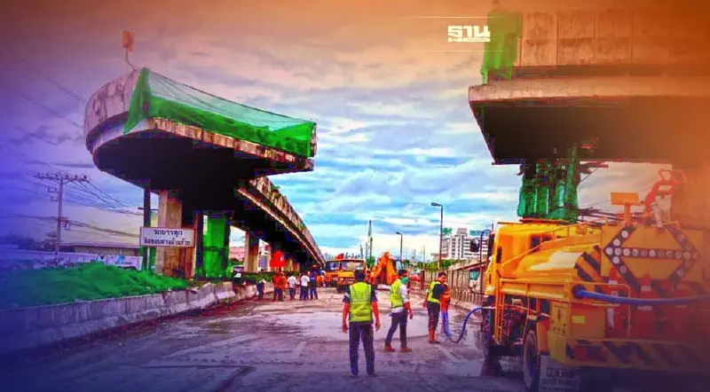 รื้อคานปูนเสร็จแล้ว "ถนนพระราม2" เปิดการจราจรตามปกติ 9 โมง วันนี้