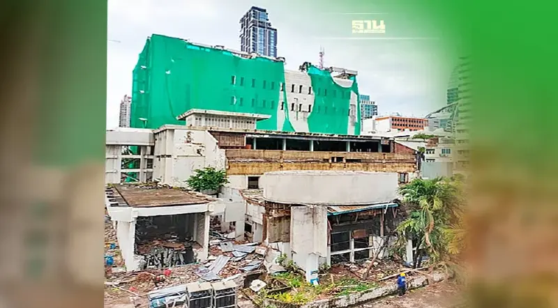 NT ขออภัยเหตุชิ้นส่วนอาคารทีโอทีสาขาเพลินจิต ร่วงระหว่างการรื้อถอน