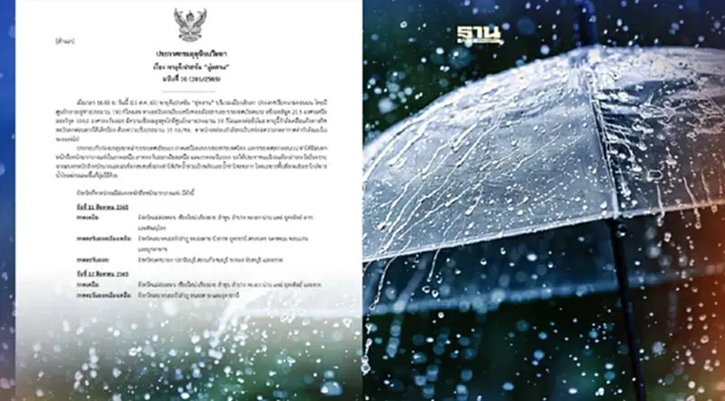 ประกาศกรมอุตุฯฉบับ 10 พายุมู่หลาน เช็คเลยจว.ไหนมีฝนตกหนักถึงหนักมาก ประกาศกรมอุตุฯฉบับ 10 พายุมู่หลาน เช็คเลยจว.ไหนมีฝนตกหนักถึงหนักมาก