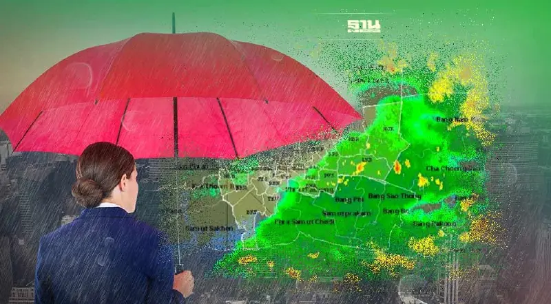 เรดาร์กทม.พบกลุ่มฝนบริเวณกรุงเทพฯ-ปริมณฑลหลายพื้นที่ เขตไหนบ้าง เช็คเลย