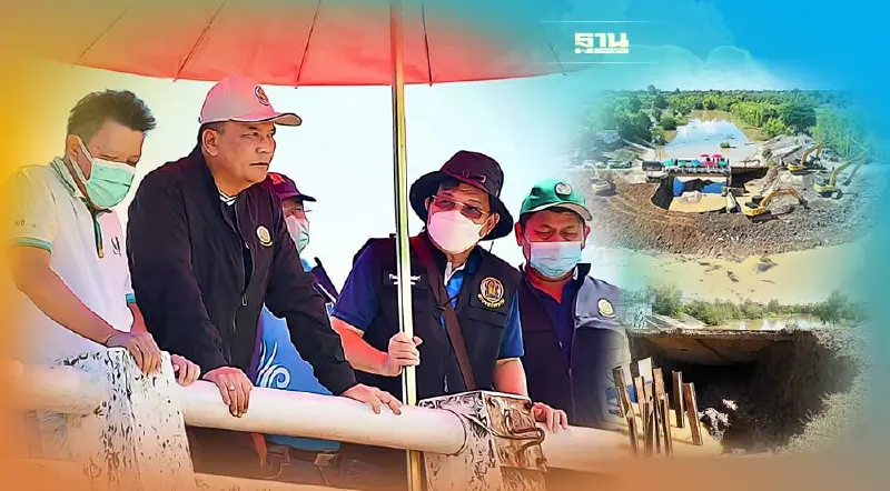 อธิบดีกรมชลลงพื้นที่ จี้เร่งซ่อมอ่างเก็บน้ำลำตะโคง บุรีรัมย์