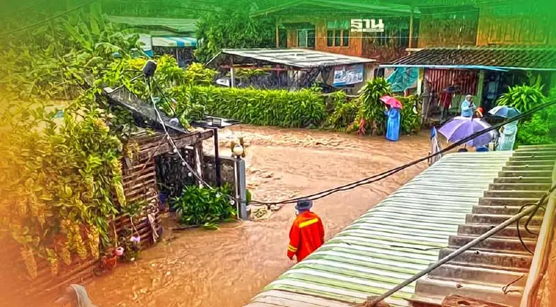 ปภ.เผยยังมีน้ำท่วมใน 5 จังหวัด บางพื้นที่ระดับน้ำยังทรงตัว
