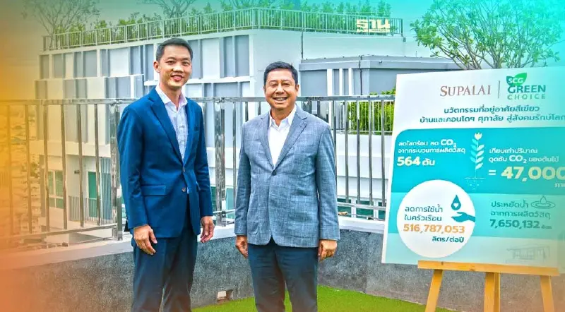 SCG ผนึก ศุภาลัย ดันนวัตกรรมวัสดุก่อสร้าง Green Choice สร้างสังคมคาร์บอนต่ำ