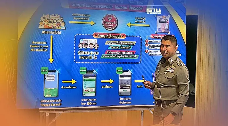 จับ “ไดมอนด์ล็อตเตอรี่” หลอกขายหวยทิพย์ จับ “ไดมอนด์ล็อตเตอรี่” หลอกขายหวยทิพย์