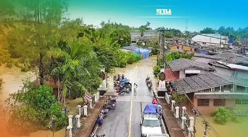 ระยองอ่วมน้ำท่วมทรงตัวริมคลอง”แกลง”ยังผวาระดับน้ำเพิ่มอีก