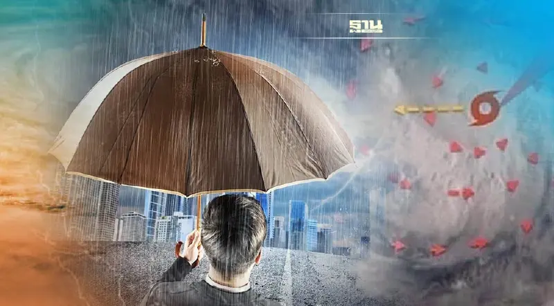 พายุโนรู จ่อถล่มไทย เหนือ-อีสาน-กลาง รวมกทม. รับมือฝนตกหนัก