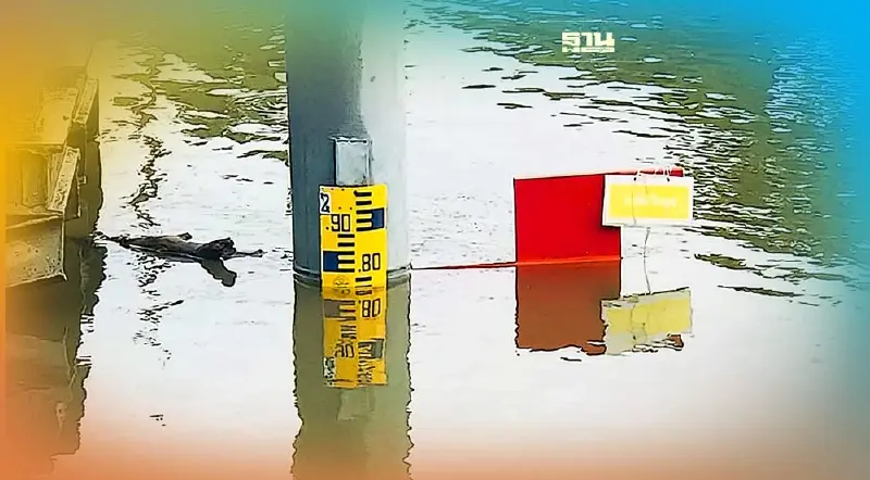 อ่วม! รังสิต ติดธงแดง เตือน ปชช. ระดับน้ำอยู่ในเกณฑ์เสี่ยงอันตรายสูงสุด