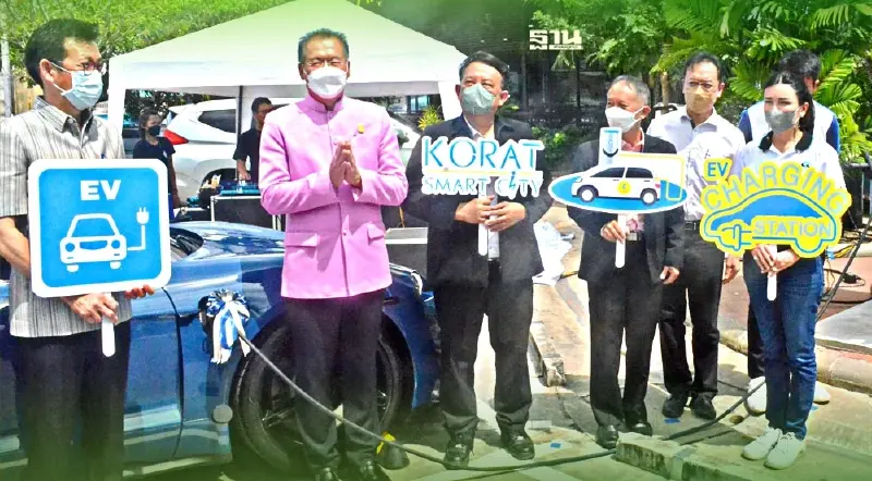 โออาร์ปักหมุดสาขา7สถานีชาร์จรถอีวีหนุนโคราชสู่สมาร์ทซิตี้