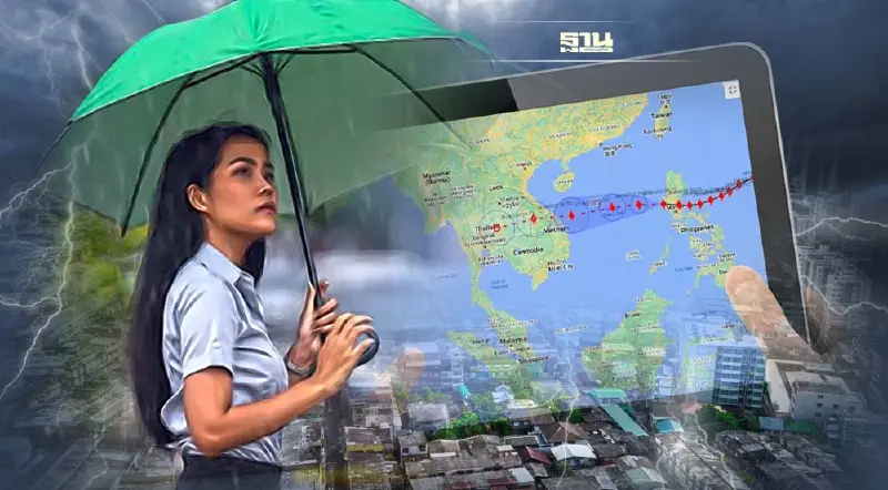 เช็คเส้นทาง"พายุโนรู"เข้าไทย ล่าสุด จากกรมอุตุฯแบบชัดๆที่นี่