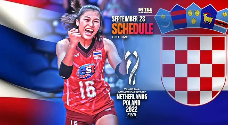 ผลวอลเลย์บอลหญิง วันนี้ ไทย ชนะ โครเอเชีย 3 เซตรวด ศึกชิงแชมป์โลก2022