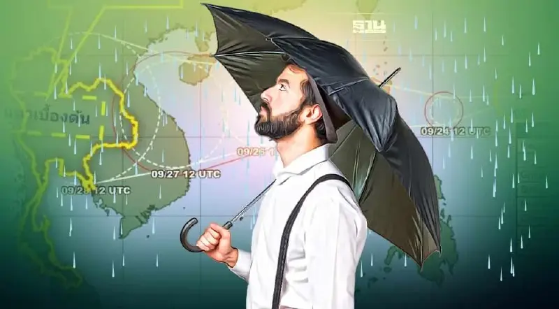 พายุโนรูเข้าไทยวันไหน จังหวัดใดมีฝนตกหนักถึงหนักมาก เช็คที่นี่