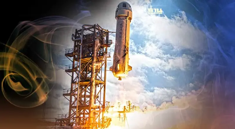 จรวด ‘บลู ออริจิน’ โหม่งโลก หลังเกิดไฟลุกกลางอากาศระหว่างทดสอบ