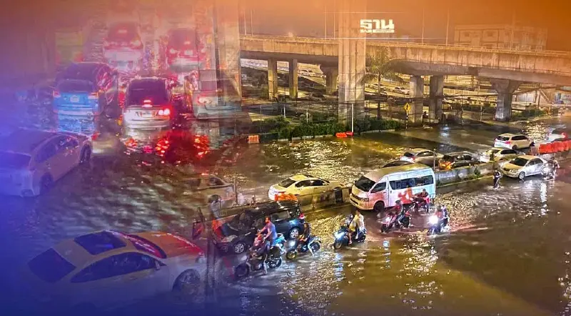 ประมวลภาพน้ำท่วมถนนแจ้งวัฒนะเมื่อคืน เช้านี้ล่าสุดเป็นอย่างไร ดูเลย