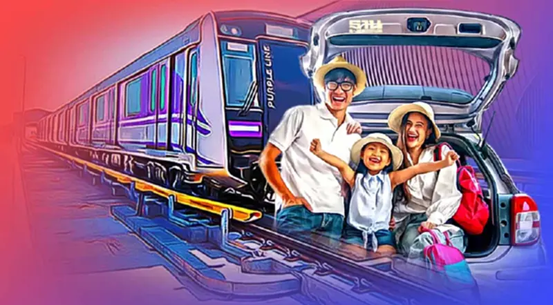 บ้านน้ำท่วมจอดรถฟรี MRT สายสีม่วง 4 แห่ง จุดไหนบ้างเช็คที่นี่ บ้านน้ำท่วมจอดรถฟรี MRT สายสีม่วง 4 แห่ง จุดไหนบ้างเช็คที่นี่