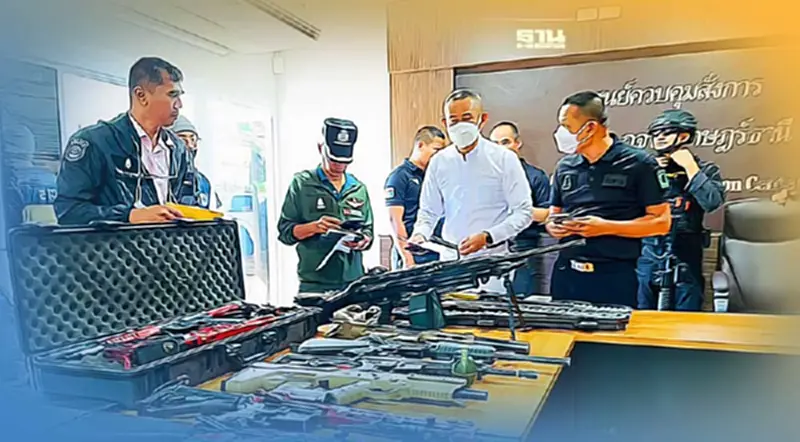 ตำรวจ รวบช่างแอร์ภาคใต้ เปิดปฏิบัติการ กวาดล้าง "ขายอาวุธออนไลน์" ตำรวจ รวบช่างแอร์ภาคใต้ เปิดปฏิบัติการ กวาดล้าง "ขายอาวุธออนไลน์"