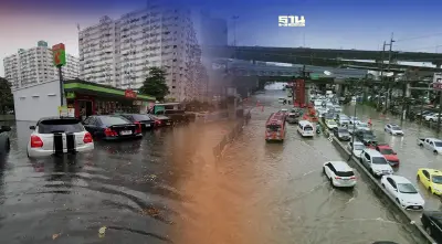 ประมวลภาพเหตุการณ์น้ำท่วม กทม.- นนทบุรีหลังฝนถล่ม ดูได้ที่นี่