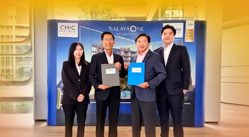 CHIC เซ็นสัญญา  Menam Development  คว้างานออกแบบ-ตกแต่ง โครงการ ศาลายาวัน เรสซิเดนท์ มูลค่ากว่า 50 ล้านบาท