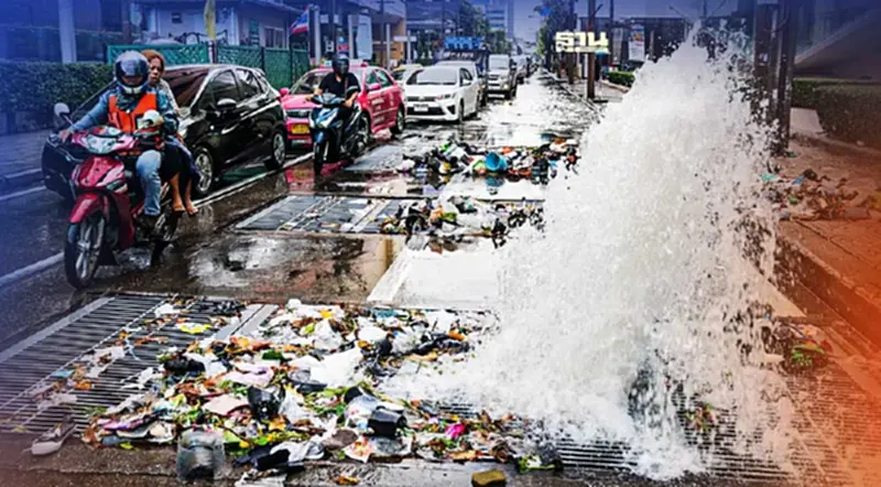 กทม. ฟันโทษปรับ 1 หมื่น "ทิ้งขยะชิ้นใหญ่ลงน้ำ"เหตุขัดขวางการระบายน้ำ กทม. ฟันโทษปรับ 1 หมื่น "ทิ้งขยะชิ้นใหญ่ลงน้ำ"เหตุขัดขวางการระบายน้ำ