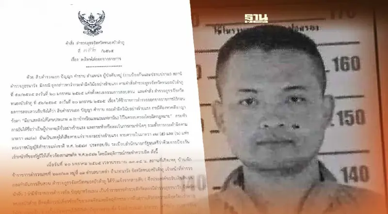 เปิดเบื้องลึก คำสั่งไล่ออก "มือกราดยิงหนองบัวลำภู" ส.ต.อ.ปัญญา คําราบ