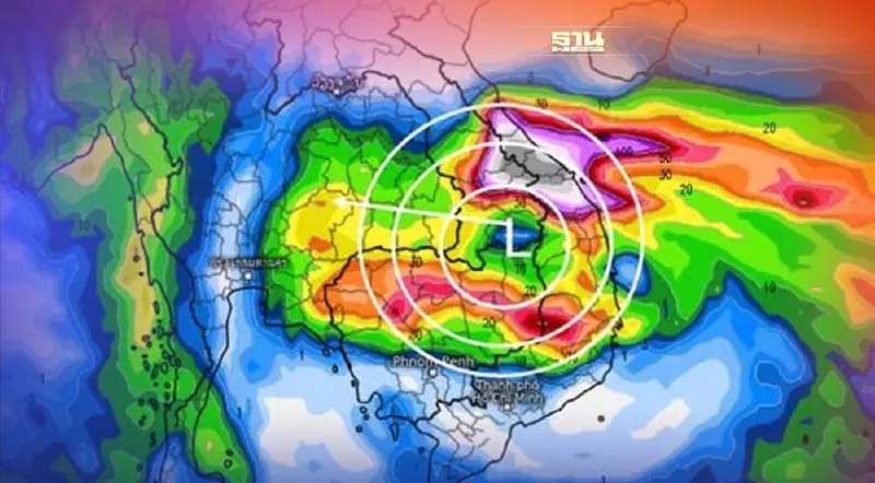 เปิดเส้นทางพายุลูกใหม่คาดเข้าไทย 15-16 ต.ค.