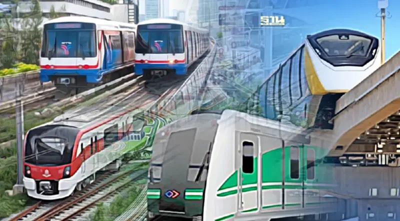 ส่องความคืบหน้ารถไฟฟ้าหลากสี ค่าโดยสารเท่าไร-เปิดให้บริการช่วงไหน ส่องความคืบหน้ารถไฟฟ้าหลากสี ค่าโดยสารเท่าไร-เปิดให้บริการช่วงไหน