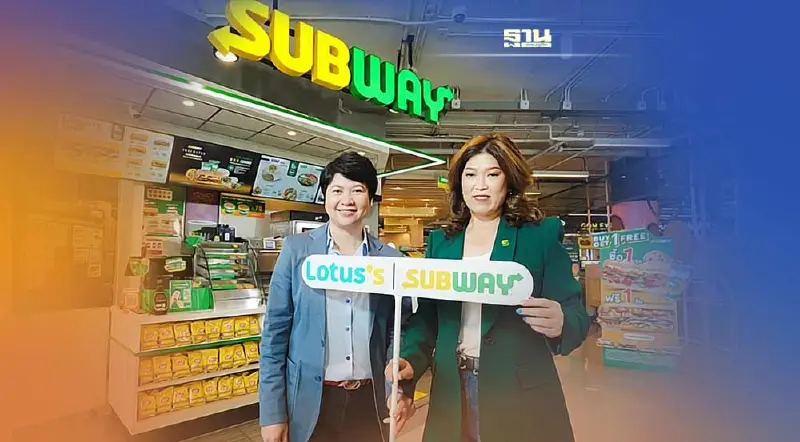 "ซับเวย์" เปิดเกมรุกขยายสาขาใน “โลตัส” 30 แห่งทั่วประเทศ