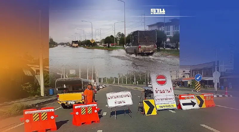 ทล.รายงาน น้ำท่วม-ดินสไลด์  22 จ.   81 แห่ง  สัญจรได้ 53 แห่งผ่านไม่ได้ 28 แห่ง