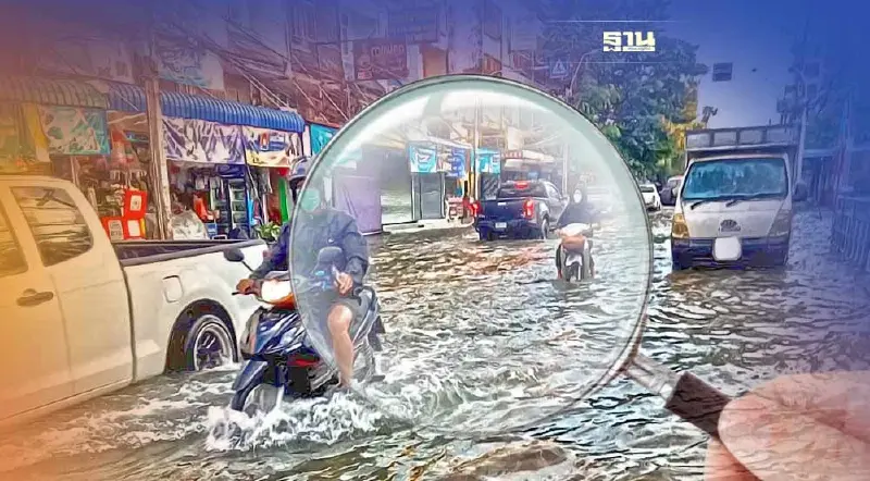 เช็คสภาพน้ำท่วมนนทบุรี แจ้งวัฒนะล่าสุด พิกัดการจราจรไหนติดขัดได้ที่นี่