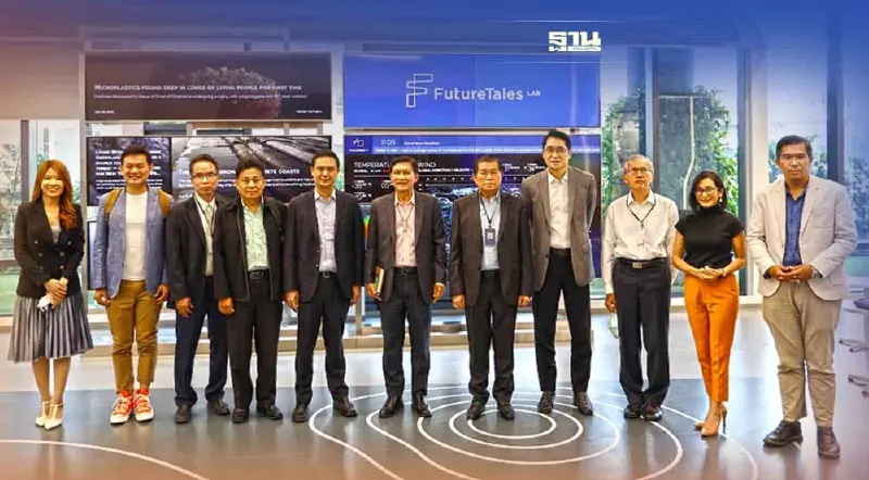 “นิพนธ์”นำทีมเก็บข้อมูลทำนโยบายพรรคปชป. เยี่ยมชม FutureTales Lab by QCDC