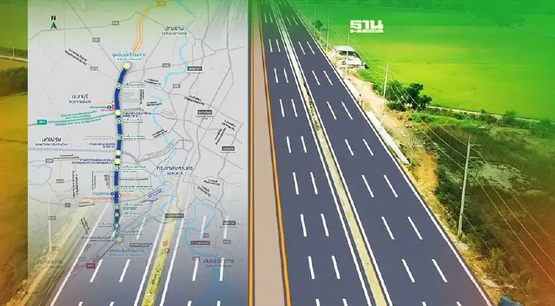 ลุยสร้างมอเตอร์เวย์ “บางขุนเทียน – บางบัวทอง” มูลค่า 5.6 หมื่นล้าน