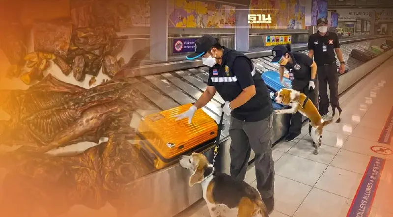 ไม่รอด "สารวัตรบีเกิ้ล” จับคาด่านสุวรรณภูมิซุก “ค้างคาวรมควัน”