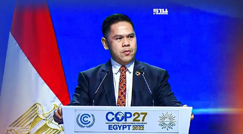 "วราวุธ" ประกาศเวที COP27 ตั้งเป้าไทยลดก๊าซเรือนกระจก 40% "วราวุธ" ประกาศเวที COP27 ตั้งเป้าไทยลดก๊าซเรือนกระจก 40%