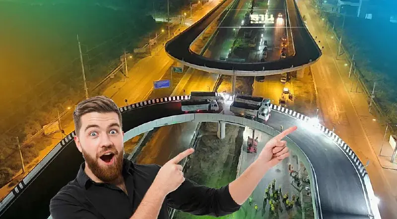 เริ่มแล้ว "ทล." เปิดใช้สะพานกลับรถ "ถนนพระราม 2" วันแรก